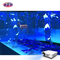 Projecteur holographique immersif pour murs, sols et tables, à fonctionnement prolongé, pour attirer les clients