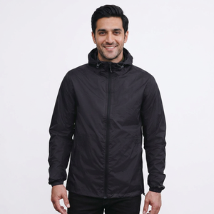 Veste coupe-vent pour homme avec logo personnalisé, service OEM, tissu softshell denim de haute qualité, à capuche, réversible, saison hivernale - Product Image 1