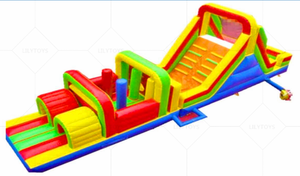 Lilytoys 2024 The Commercial Outdoor Inflable Obstacle Course Challenges Juego de fiesta inflable para adultos - Product Image 2