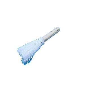 Petite brosse de nettoyage en soie blanche avec manche en bois, manche en bois de qualité supérieure, brosse antiadhésive pour poêles, brosse multi-usages pour casseroles et bols - Product Image 2