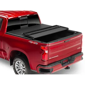 Couverture de tonneau de lit de camionnette souple à quatre plis étanche et verrouillable 6.6 pour <span class=keywords><strong>Chevrolet</strong></span> <span class=keywords><strong>Silverado</strong></span> - Product Image 1