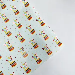 Индивидуальный дизайн и печать подарочной упаковочной бумаги для различных темов упаковки для праздников и вечеринок