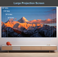 Projecteur intelligent 4K Android 11 LED Google TV OEM ODM GTV H7, beamer natif 1080P, mise au point automatique, correction trapézoïdale, home cinéma, 10000 lumens