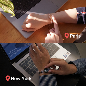 Nuevas pulseras Bluetooth <span class=keywords><strong>TOTWOO</strong></span> Mountain Sea con vibración y luz, para parejas a distancia. - Product Image 3