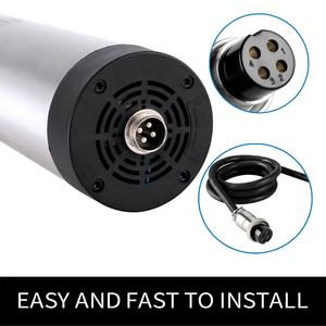 Moteur de broche CNC refroidi par air Zhong Hua Jiang ER11 65mm 4 roulements 1.5KW 110V/220V pour machine de gravure CNC - Product Image 4