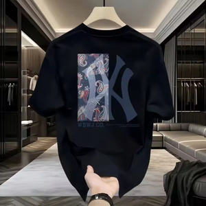 Bán Buôn Ami Hợp Thời Trang Cao Đường Phố Thiết Kế Thương Hiệu T-Shirt Lỏng Phù Hợp Với Giản Dị 100% Cotton 240 Gram Trọng Lượng Thư Mô Hình Cho Nam Giới - Product Image 2