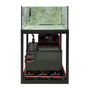 <span class=keywords><strong>Aquarium</strong></span> avec pompes à eau, dalle de roche intelligente, filtre inférieur à débordement, sans changement d'eau, eau douce - Product Image 2
