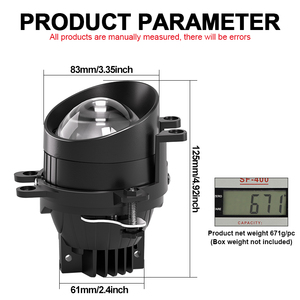 Faros Antiniebla LED de 3 Pulgadas para Toyota, Alta Potencia 110w, Luz Blanca y Amarilla, H11 H8, Láser, Proyector para Auto - Product Image 4