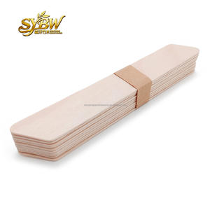 Spatole in Legno Personalizzate Piccole per Cosmetici, Spatole Monouso Mediche in Legno per Rimozione Peli di Sopracciglia o Corpo - Product Image 1