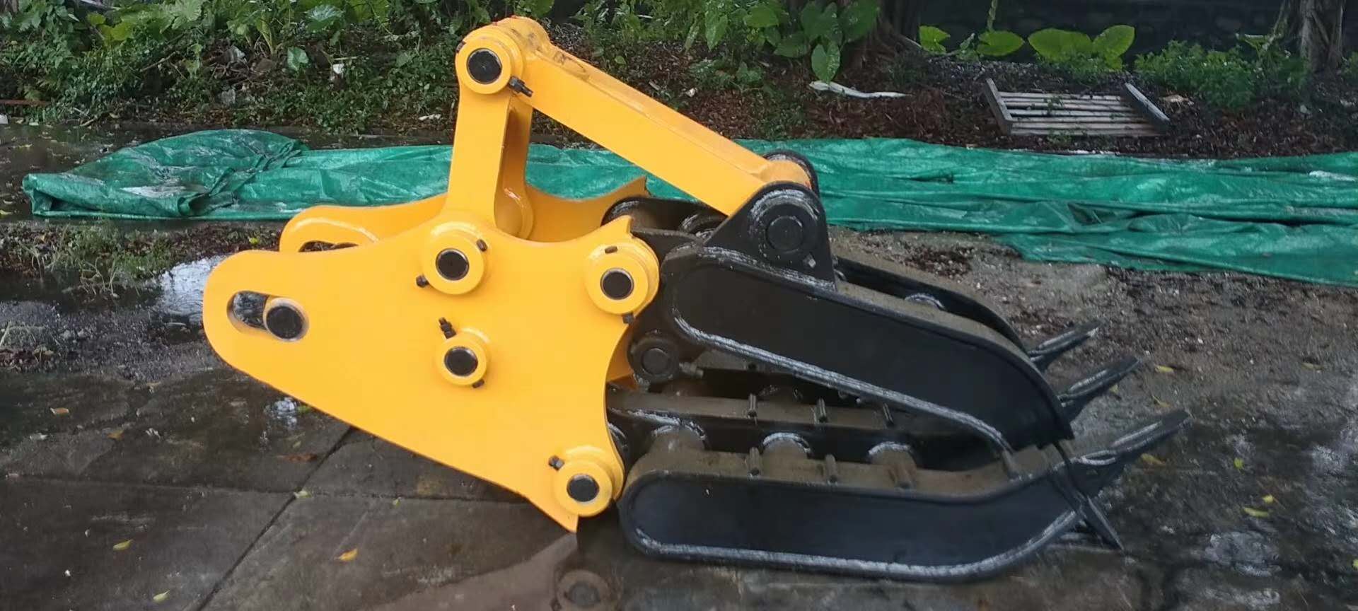 Q345B Mechanical Wood Grapple For 40 50 60t Excavator Customized Size
