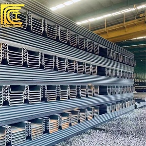 Chine : Palplanches en acier laminé à chaud de type <span class=keywords><strong>U</strong></span> et Z, 6m, 12m, 18m, haute résistance, prix usine, vente chaude - Product Image 1
