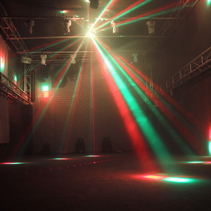 Vente chaude 18 pièces 4in1 faisceaux de tête secouante flash lumière rotative colorée commande vocale auto <span class=keywords><strong>marche</strong></span> DMX512 lumières de faisceau laser - Product Image 4