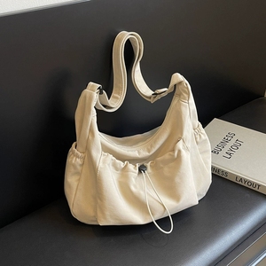 Bolsa Cruzada de Lona de Gran Capacidad, Bolso de Hombro Único para <span class=keywords><strong>Mujer</strong></span>, Bolso de Mano con Múltiples Bolsillos, Bolso <span class=keywords><strong>Bandolera</strong></span>, Bolso Mensajero de Lona - Product Image 2