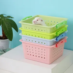 Bán buôn vật nuôi sống bao bì hamster Nguồn cung cấp hamster Giao thông vận tải Hộp nhựa lưu trữ container với nắp