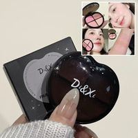 Di&Xi Palette 4-en-1 Crème Blush & Illuminateur Multi-usages pour Joues et Yeux, Fini Crème-Poudre Modulable