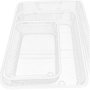 Cesta de Desinfección y Esterilización Ultrasónica para Equipos Médicos, Cesta de Limpieza de Acero Inoxidable, Suministros de Laboratorio Industrial - Product Image 1