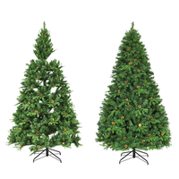 Arbre de Noël Artificiel en Gros 150-270cm, Haute Qualité, Écologique, Fait Main, Personnalisé, Pointes Denses pour Maison, Bureau, Fête