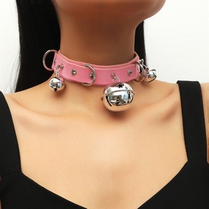 Nuova Collana Personalizzata a Forma di Cuore, Creativo Ciondolo a Goccia d'Acqua con Campanello, Collana Choker in Pelle - Product Image 2