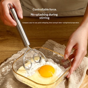 Batidora amasadora en stock, nueva, de acero inoxidable, antiadherente, con <span class=keywords><strong>varilla</strong></span> mezcladora de doble anillo - Product Image 4