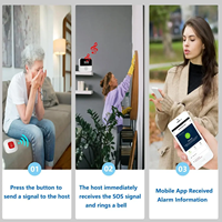 Bouton d'appel d'urgence SOS WiFi Tuya, téléavertisseur sans fil pour personnes âgées, patients, alerte médicale de chute, alarme de sécurité à domicile