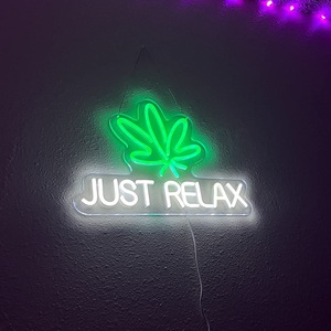 <strong>Neon</strong> <strong>Sign</strong> Green Leaf High Light <strong>Neon</strong> <strong>Sign</strong> Form Factor With Dimmable Switch LED <strong>Neon</strong> <strong>Signs</strong> <strong>Beer</strong> Bar Man Cave Club - Product Image 3