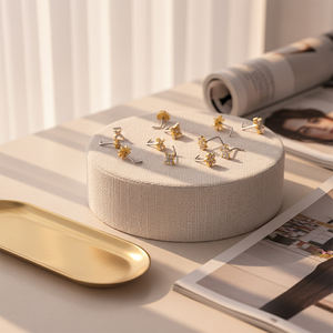 Nouvelle barre en acier inoxydable en forme de L or Hengsen avec anneaux de <span class=keywords><strong>nez</strong></span> en cuivre CZ bijoux pour femmes <span class=keywords><strong>piercing</strong></span> de <span class=keywords><strong>nez</strong></span> - Product Image 4