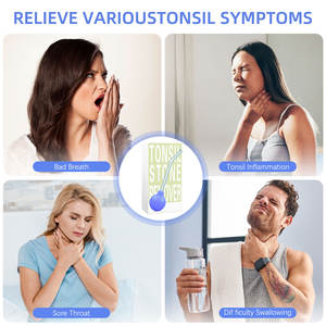 स्टॉक पेशेवर मौखिक देखभाल पीच शरीर पत्थर हटाने उपकरण गले कांच की पतली ट्यूब सक्शन उपकरण पत्थर मुंह क्लीनर - Product Image 3