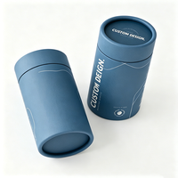 Boîtes rigides en papier enduit écologiques pour aliments, boîtes cylindriques personnalisées imprimées pour le thé, le café et les grains