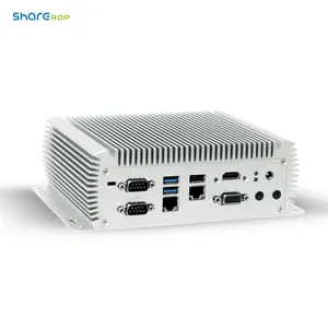 ShareRDP制造商8 USB Win10 11 2DDR4 6 COM 2 Lan Prot Ubuntu双Lan 2以太网Linux PC无风扇工业迷你PC I5