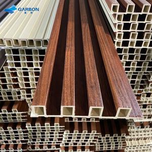 Panel de rejilla de bambú WPC resistente al agua de fácil instalación Panel de pared de PVC Panel de pared decorativo de madera - Product Image 5