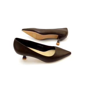 Moda rüzgar bayan ayakkabıları bayanlar için 2024 topuklu sekiz renk deri kök kadın yüksek topuklu - Product Image 5