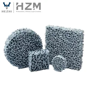 Poreuze Silicon Carbide Zirconia Aluminiumoxide Keramische Schuim Filters Plaat Voor Gieterij Casting Industrie