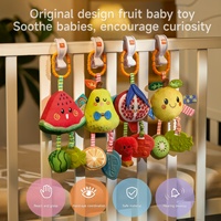 Tumama enfants suspendus hochet jouets en peluche fruits suspendus jouets de dentition secouant des sons jouet doux bébé hochet jouets pour bébé poussette berceau