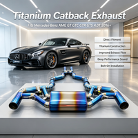 Échappement arrière en alliage de titane Valvetronic pour Mercedes-Benz AMG GT GTC GTR GTS 4.0T 2016+ : Son puissant et explosif.