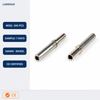 Terminal à sertir industriel en cuivre BAXIN de haute qualité, 16AWG, nickelé, série DT, connecteur modèle 0462-201-16141