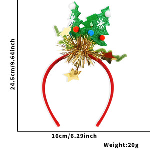 Diademas Navideñas al por Mayor para Adultos, Accesorios para el Cabello con Astas de Reno y Papá Noel - Product Image 6