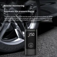 Pompe à air électrique portable sans fil pour voiture avec matériau ABS et écran numérique lumineux, gonfleur de pneus 150 psi