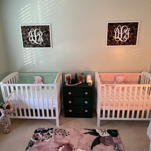 2026 nuevas letras de monograma de madera iniciales para guardería monograma de madera pintado colgante de pared cuna colgante de pared personalizado - Product Image 6