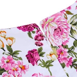 MANNI <span class=keywords><strong>Robe</strong></span> courte pour femme des années 1950 Rétro Vintage Cocktail Jolie <span class=keywords><strong>robe</strong></span> florale Robes de soirée à balançoire - Product Image 4