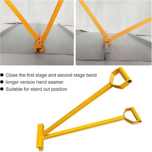 Outil de sertissage à double main pour travaux extérieurs Tô<span class=keywords><strong>le</strong></span> de <span class=keywords><strong>couvreur</strong></span> avec panneau de verrouillage mécanique pour toiture à joint debout - Product Image 2