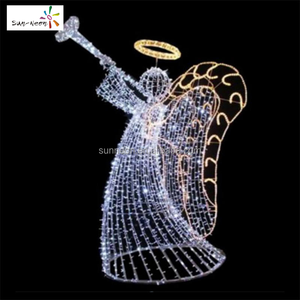 Luces LED gigantes de Navidad para decoración de iglesias, luces LED de ángel para iluminación navideña - Product Image 6