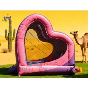 Castillo Inflable Gigante de PVC Personalizado de Alta Calidad, Juego Inflable Comercial para Exteriores con Forma de Corazón, para Bodas, 3 Hechos - Product Image 2