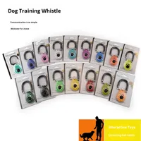 Sifflet d'entraînement pour chien en plastique avec logo personnalisé, prix d'usine, avec sangle de poignet, emballage sous blister