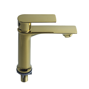 Grifo de Agua Fría Monomando de Diseño Moderno Cromado para Baño, con Válvula de Cerámica de Lujo para Lavabo - Product Image 2