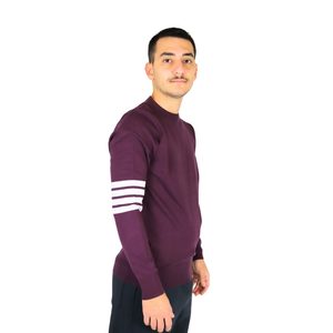 Pull Richmond X pour homme UMA24101MA en tricot violet à col rond et manches longues - Product Image 2