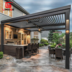 Pergola en aluminium robuste avec lame Gazebos Patio Carport, <span class=keywords><strong>abri</strong></span> <span class=keywords><strong>de</strong></span> <span class=keywords><strong>jardin</strong></span>, structure d'auvent commerciale - Product Image 6