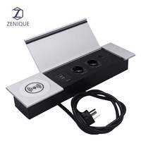 Meuble encastré, prise de courant de bureau, Table de conférence, prise à rabat avec Port USB