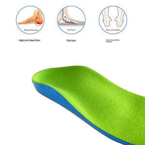 Semelles orthopédiques complètes en velours PU, neuves, unisexes, correction de la voûte plantaire, coussin orthopédique à huit caractères, chaussures orthopédiques pour pieds plats, valgus, jambes en O - Product Image 2