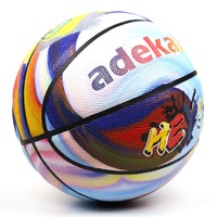 Cadeaux d'entraînement de basket-ball personnalisé 5 taille officielle 7 6 Logo imprimé lueur foncé en cuir PU basket-ball officiel du fabricant personnalisé