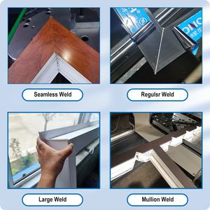 Soudeuse automatique sans soudure <span class=keywords><strong>de</strong></span> qualité supérieure, commande PLC pour cadres <span class=keywords><strong>de</strong></span> fenêtres en <span class=keywords><strong>PVC</strong></span>/UPVC, machines <span class=keywords><strong>de</strong></span> construction à haute productivité, nettoyage des scories - Product Image 2